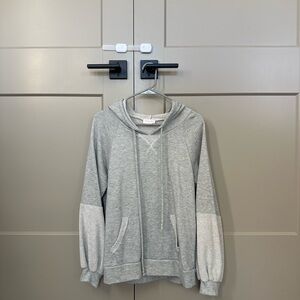 Pink Lily Textured Gray Sweater